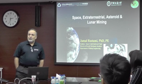 Jamal Rostami:Space Mining & Estimation of Rock Strength from Roof Bolt Drilling