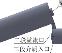 ZGX1300/920无压三产品重介质旋流器三维模型图