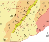 延川南区块构造纲要图