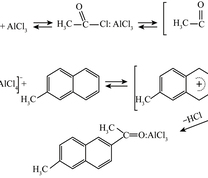 2-甲基萘的酰化反应机理