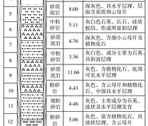 2303工作面顶底板柱状