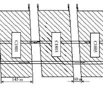 下沟矿ZF1801 工作面巷道布置示意图