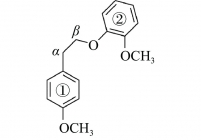 The β-O-4 type lignin dimer model compound (mc, 1-methoxy-2-(4-methoxyphenethoxy)benzene)[−]