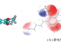 分子模拟研究中采用的褐煤分子模型C24H33O7N及静电势分布